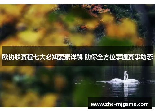 欧协联赛程七大必知要素详解 助你全方位掌握赛事动态